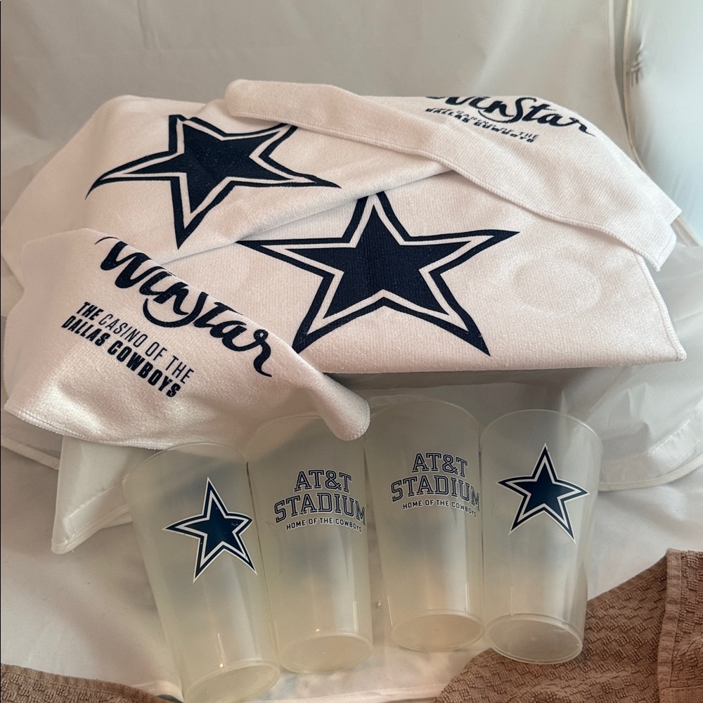 Dallas Cowboys/WinStar Microfiber Towels & cups